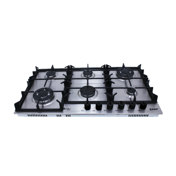 HPT904S – Gas Hob 6 Eyes Heavy Duty Grids - Purity 101%