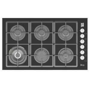 HPT903G - Gas Hob 6 Eyes Heavy Duty Grids