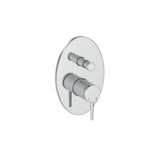 MKB195 Adoro circular concealed mixer with 2 chrome outlets