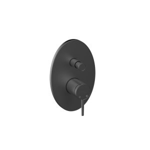MKB195-S Adoro 2-outlet circular concealed mixer, black