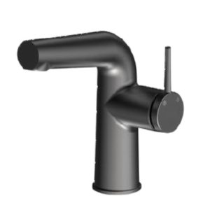 MLB195-G PURITY Aduro Medium Gun Black Basin Mixer