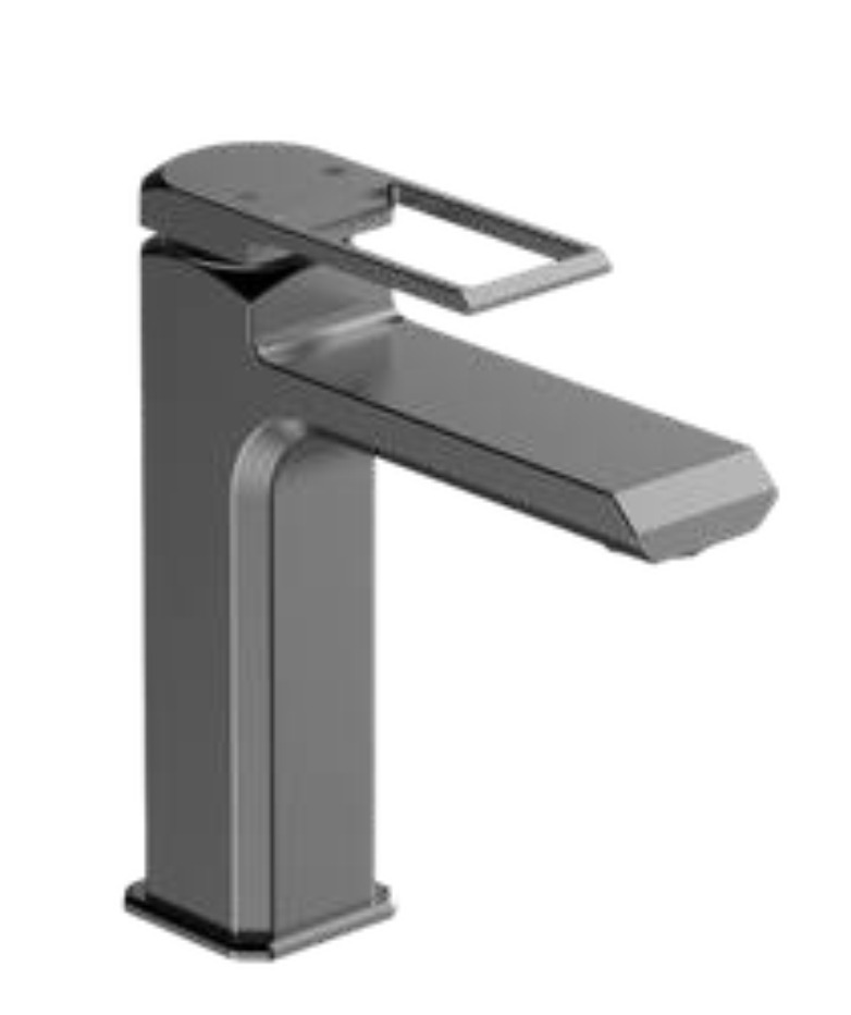 MLB190-G Quadro Mid Gun Black Basin Mixer