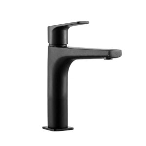 PU156845024 - AZURE BLACK REGULAR BASIN FAUCET 1/2" FLEX BLACK