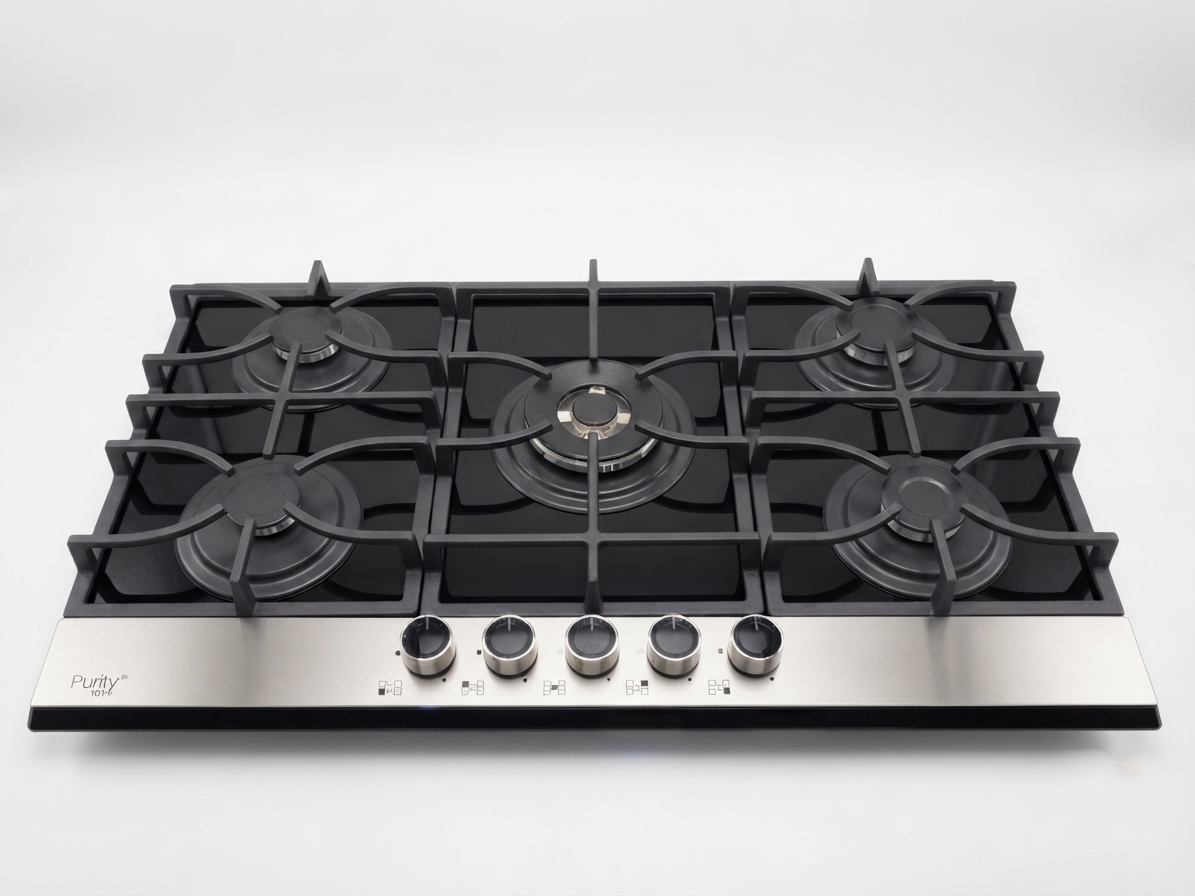 HPT919BL | Gas Hob 5 Eyes Heavy Duty Grids