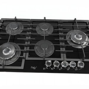 HPT927BL | Gas Hob 5 Eyes Heavy Duty Grids