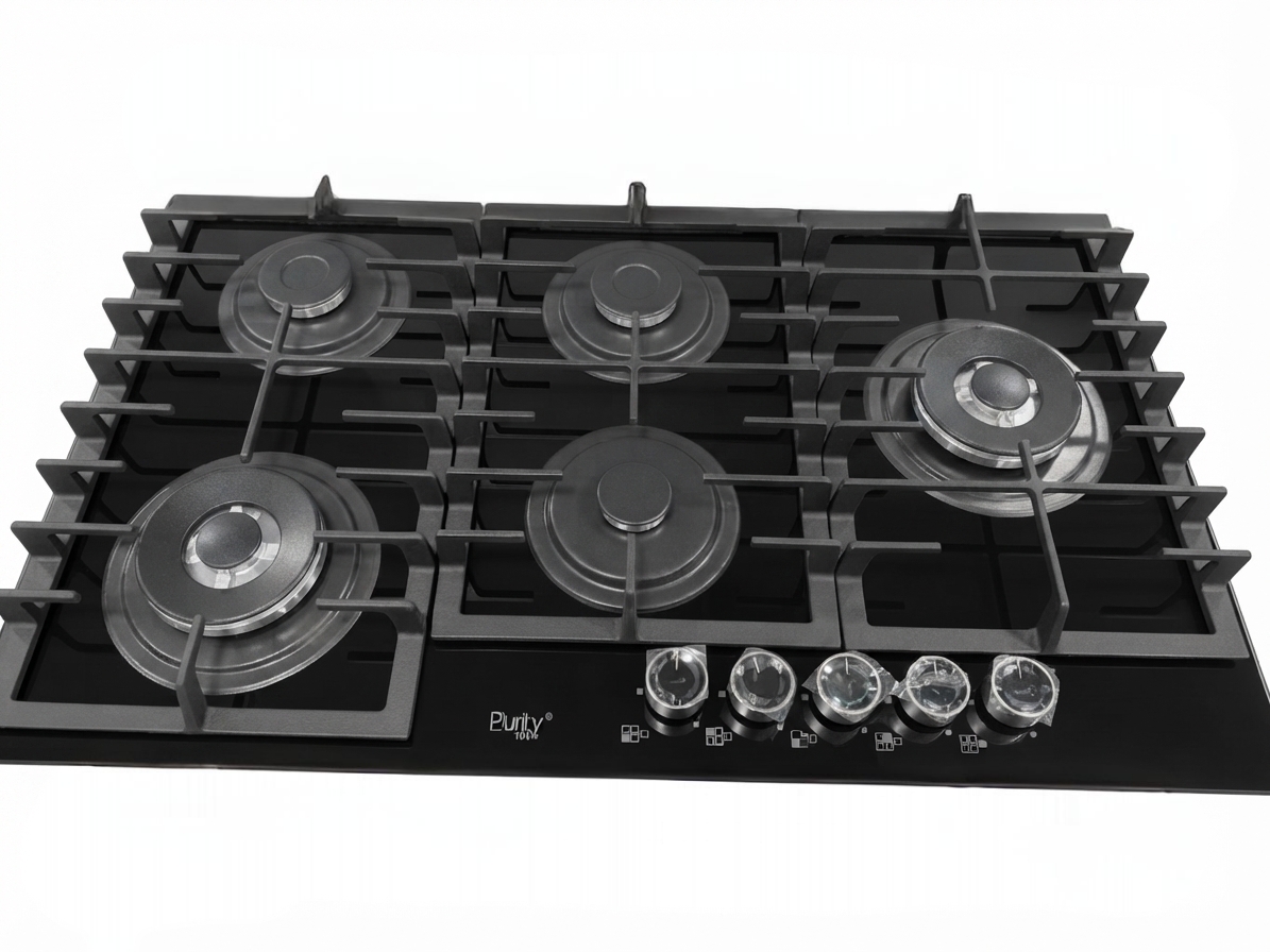 HPT927BL | Gas Hob 5 Eyes Heavy Duty Grids